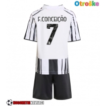 Otroške Nogometnih dresov Juventus Francisco Conceicao #7 Domači 2025-26 Kratki rokavi (+ hlače)